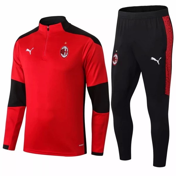 Chandal AC Milan 2020/21 Rojo Negro Blanco